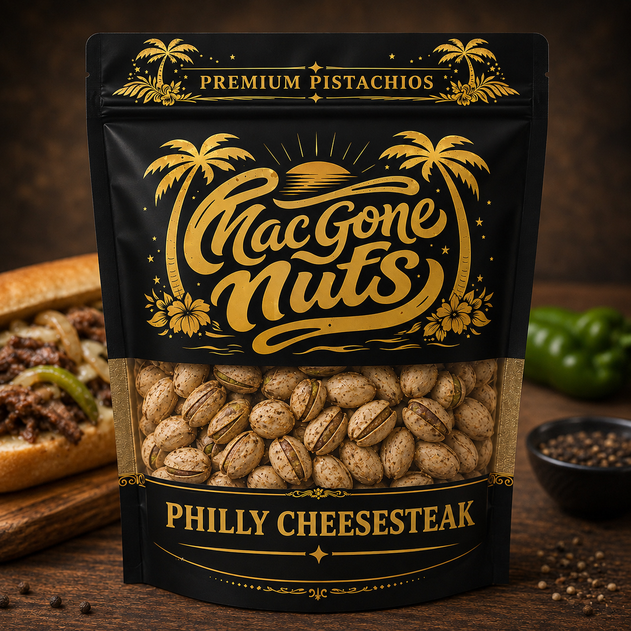 Philly Cheesesteak Premium Pistachios 1 Lb Bag